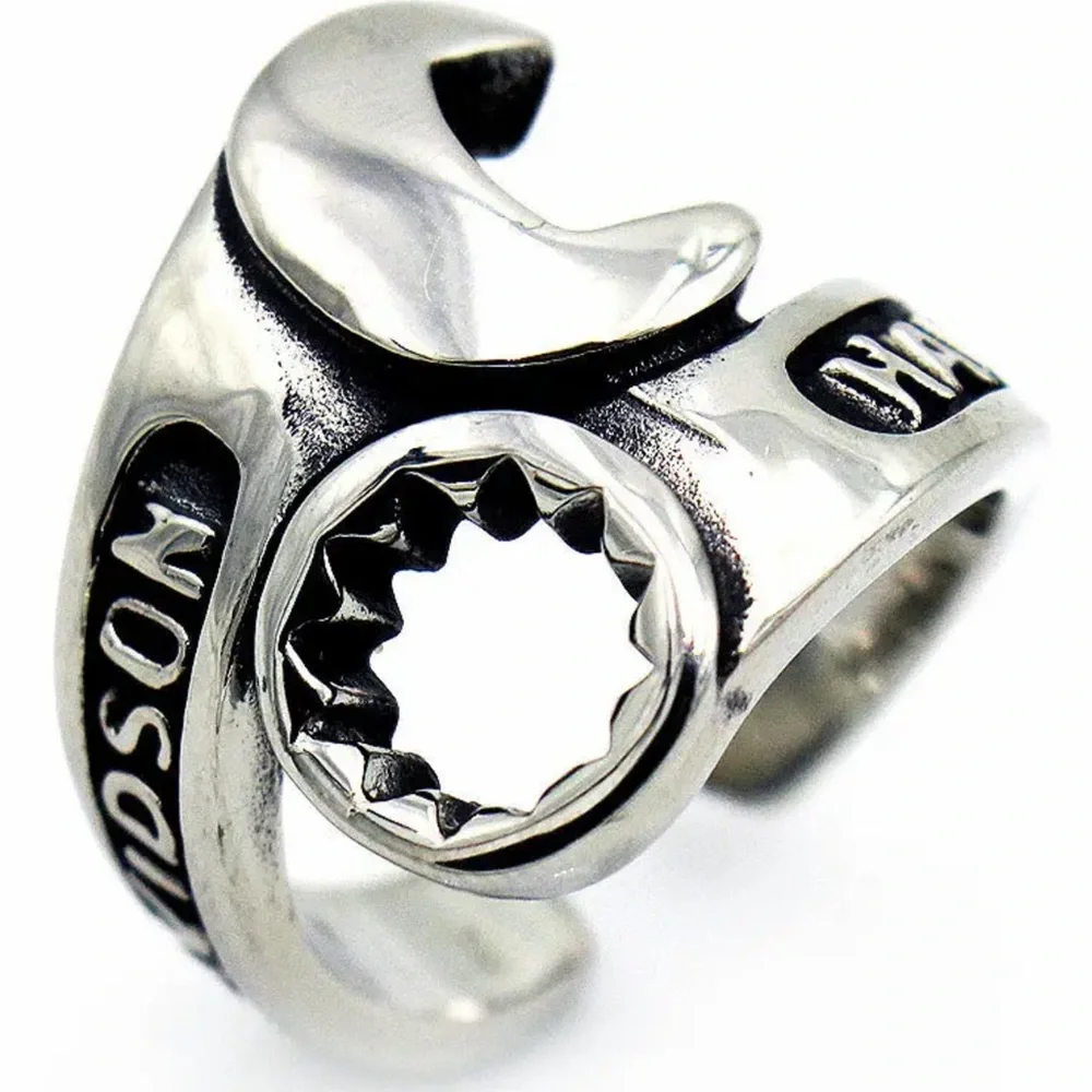 🏍️Harley-Davidson Highly Polished Stainless Steel Combination Wrench Ring!